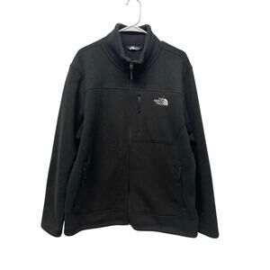 The North Face Men's Sweater Fleece Full-zip jacket black size XL Outdoor hiking
